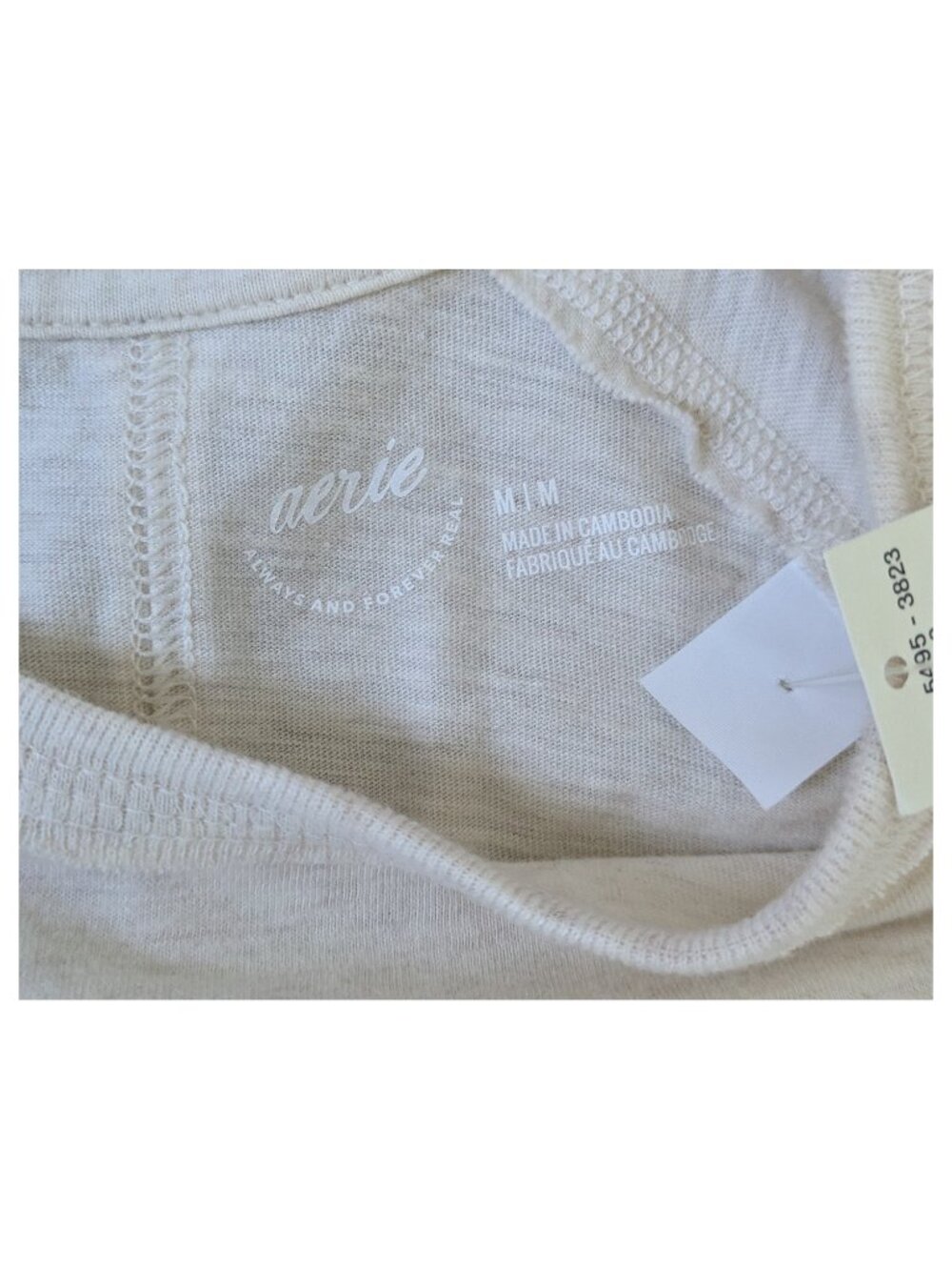 Aerie White Oversized Long-Sleeve Tee - Picture 2 of 5